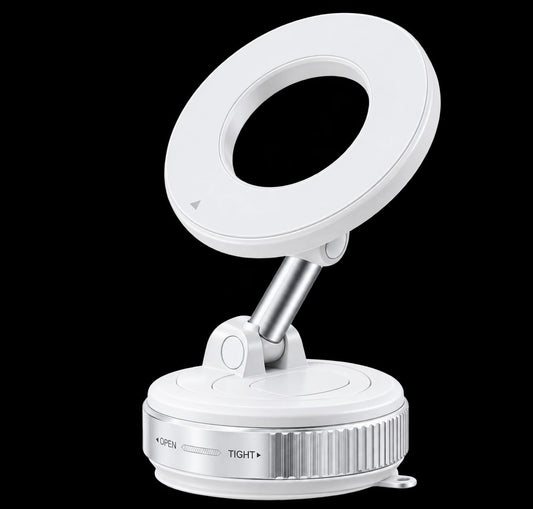 Vacuum Suction Magnetic Car Phone Mount – Dashboard Holder (K007)
