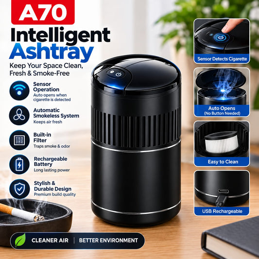 A70 Intelligent Ashtray - Smokeless Auto-Open Sensor Ashtray